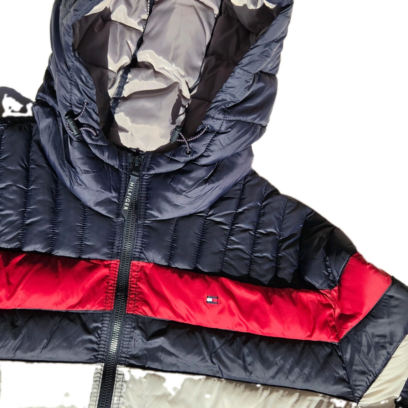 Tommy Hilfiger Men's Water Resistant Ultra Loft Filled Hooded Puffer Jacket 2XL - product detail image 5
