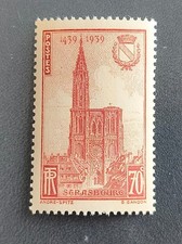 France année 1939 443 neuf luxe ** Cathédrale de Strasbourg ( 3 )