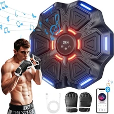 Smart Bluetooth Music Boxing Machine Wall-Mount Electronic Punching Trainer Gym
