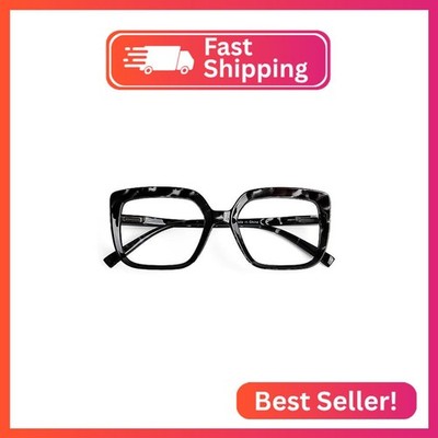 Eyekepper Reading Glasses for Women Large Frame Readers Eyeglasses Oversize - Bl