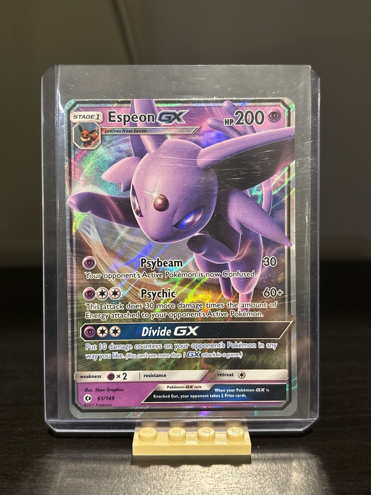 Pokemon Espeon GX 61/149 Sun & Moon Ultra Rare Card Mint Condition