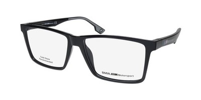 NEW BMW BS5003 EYEWEAR BLACK MENS 001 METAL & PLASTIC SQUARE 57-15-145 FULL-RIM