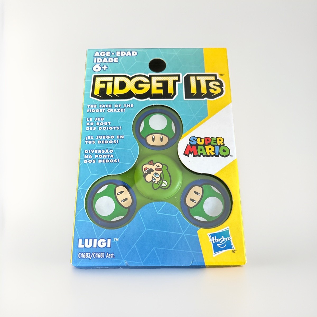 NEW Hasbro Nintendo Super Mario Fidget Spinner Lot Figures