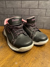 Dexter Groove Slide-Rite Bowling Shoes Women's Size 8 M Black/Pink RAQUEL V