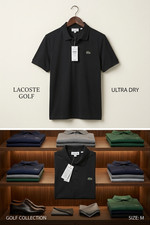 Lacoste Ultra Dry Stretch Golf Polo Shirt size M Black
