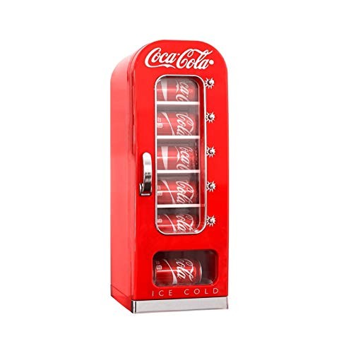 Coca Cola Mini Fridge For Bedrooms 5L Retro Vending Machine Style Cool Box 10 - Foto 1 di 5