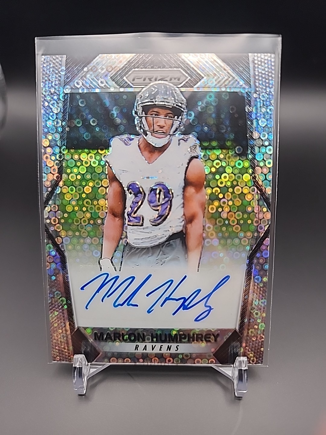 Marlon Humphrey Panini Prizm Rookie Autographs #MHP Disco