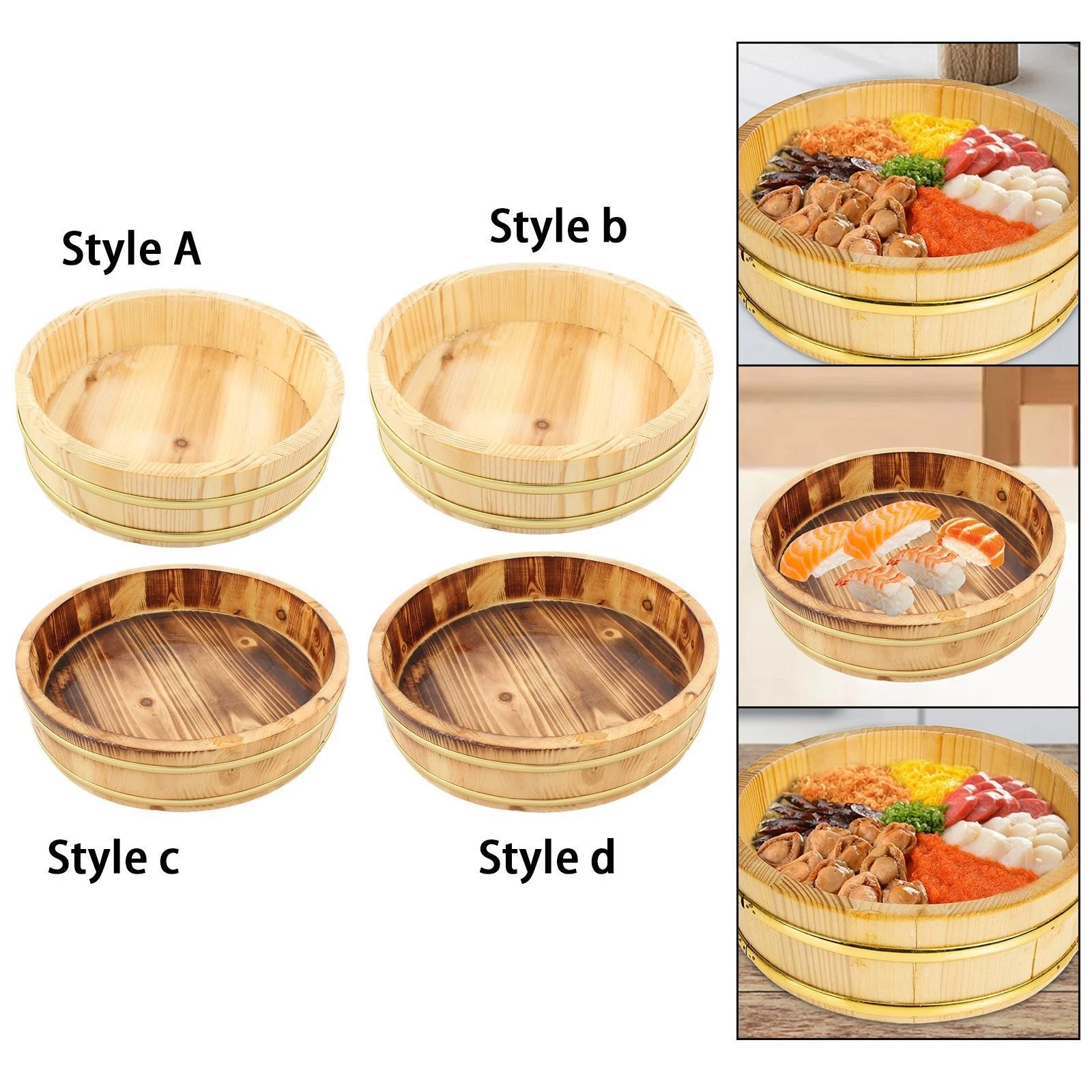 Rice Mixing Tub Sushi Bucket Mixing Container Rice Mixing Bowl for Countertop