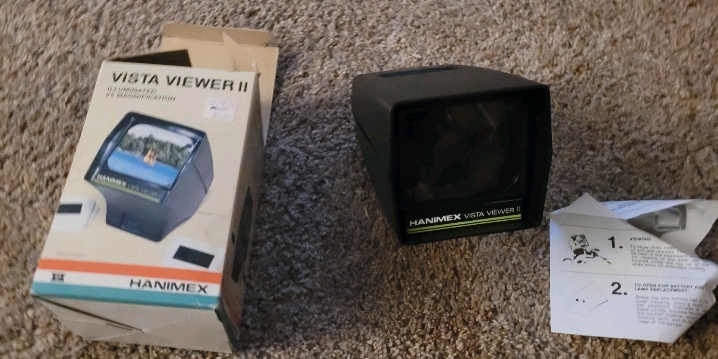 Hanimex Vista Viewer II Illuminated 2X Magnification