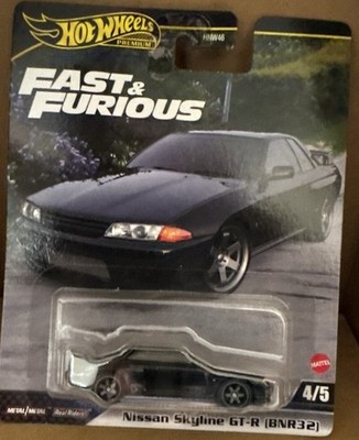 Hot Wheels Nissan Skyline GT-R BNR32 Black Fast & Furious Premium HYP69-9796
