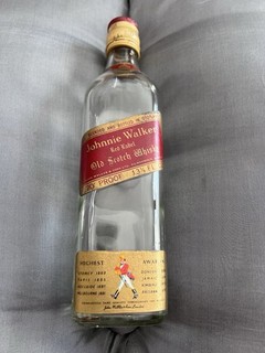 Vintage Johnnie Walker Red Label Empty Bottle