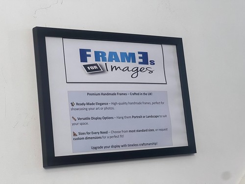 A1 A2 A3 A4 A5 A6 Thin Black/White Picture Frame Photo Frame REAL WOOD ALL SIZES - Picture 2 of 9
