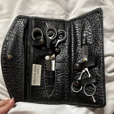 Stainless Steel Hair Cutting Thinning Scissors Set, 6in, Silver/Black, Case