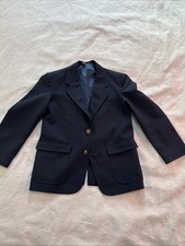 Boys 12 Regular Dress Coat Navy Buttons Sailor Captain Blazer Suit Coat