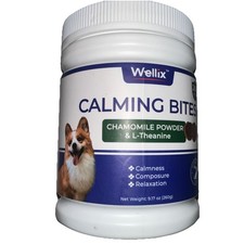 260 Bites Wellix Calming Chews for Dogs- Melatonin, L-Theanine,Valerian Ex:01/27