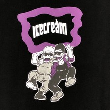 Billionaire Boys Club Ice Cream Bros Hoodie Mens M Black Pullover Sweatshirt