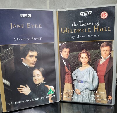 WIDEFELL HALL ANNE BRONTE & DOUBLE VIDEO JANE EYRE CHARLOTT BRONTE. VHS.  Ref%