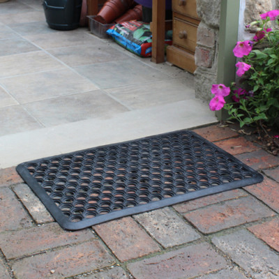 JVL Schwerlast Eingang Fußmatte große Türmatte Waben Outdoor Matte 40x60cm