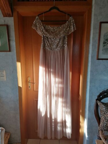 Abendkleid Hochzeit Event MAYA Deluxe Tall Bridesmaid Pailletten Kleid 42 NEU - Bild 7 von 10