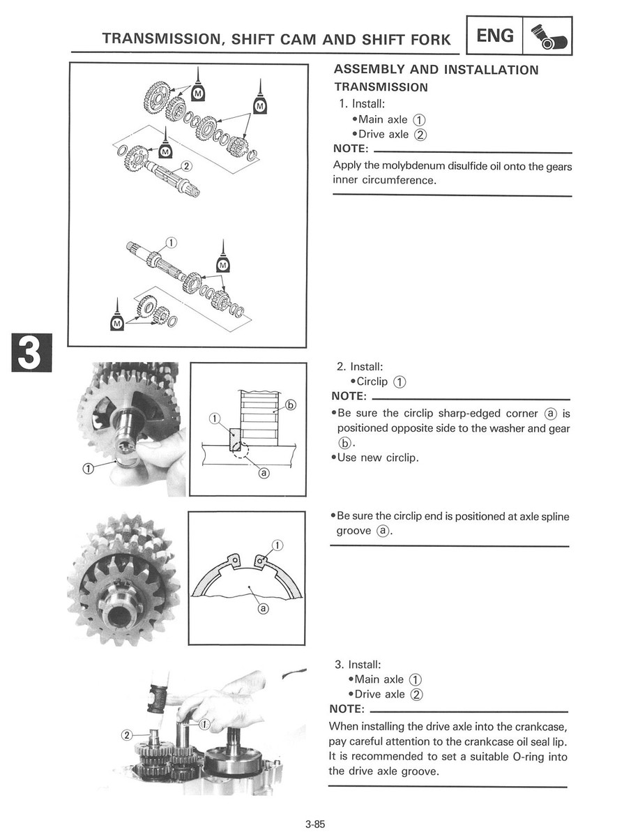 1989 Yamaha YZ250 YZ250W VMX Workshop Manual Service and Repair