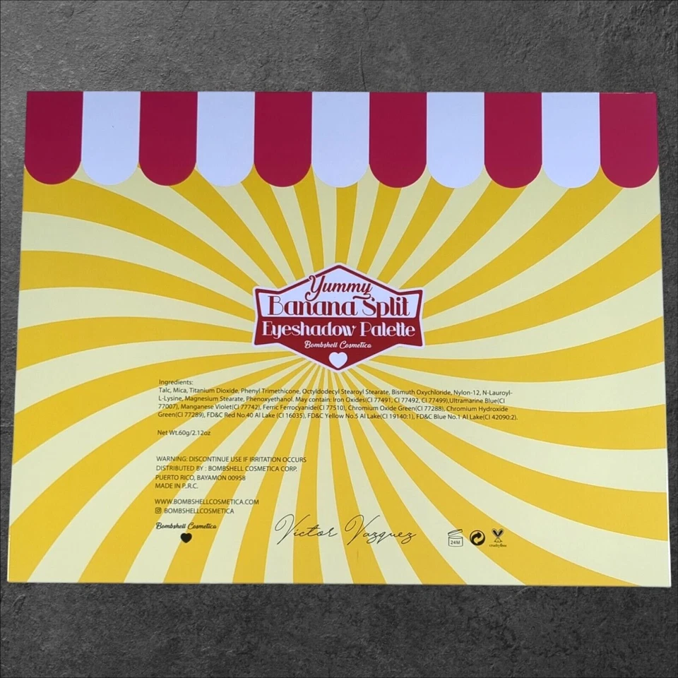 Bombshell Cosmetica Yummy Banana Split Eyeshadow Palette 24 Shades Discontinued - Image 2 of 4