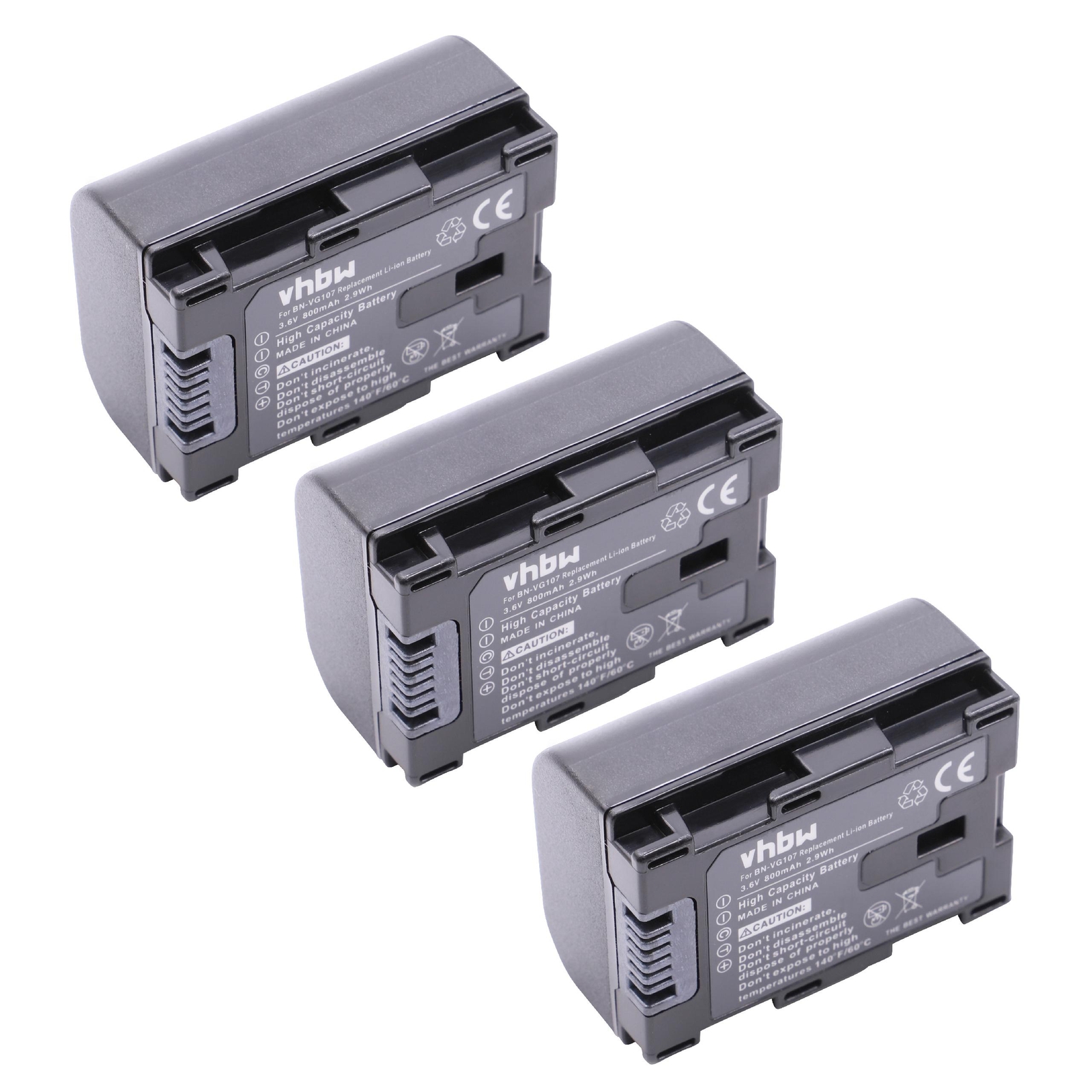 3x CAMCORDER Akku BATTERIE 800mAh für JVC Everio GZE305SEU eBay