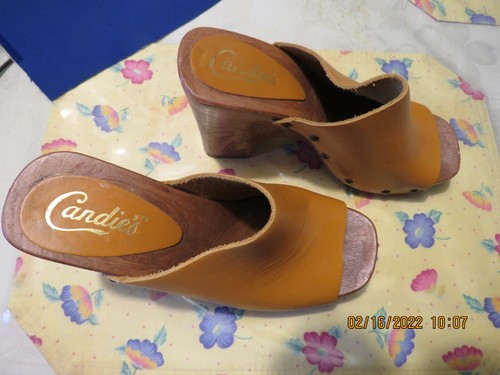 Vintage CANDIES High Heel Clogs Made in 
