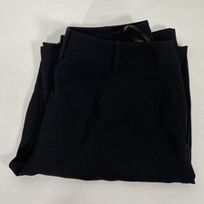 Jacqui E Womens Black Straight Lightweight Polyester Dress Pants Size 8 VGC AU