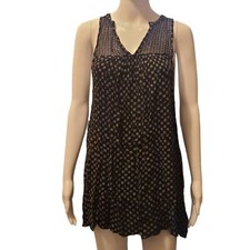 Urban outfitters Ecote black dress , tan print med