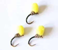 Top Hat Emerger Suspender Buzzer Olive  #10, 12, 14 & 16 Barbed  Dry Flies