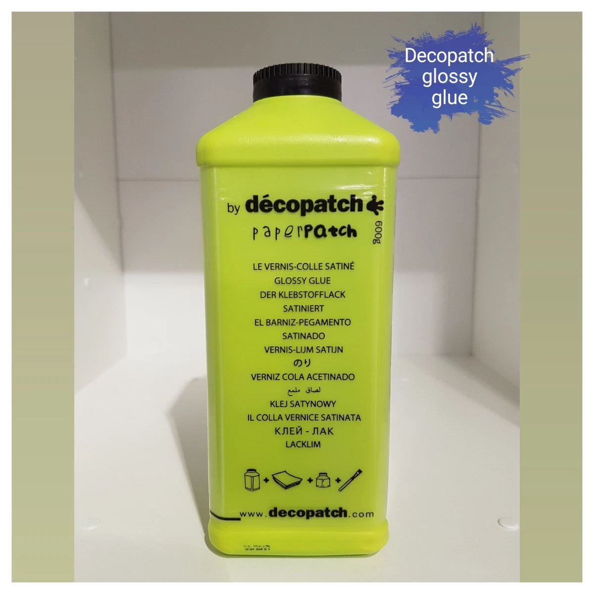 Decopatch Glue, Decoupage Glue, Paper, Napkin Glue, Large 600g