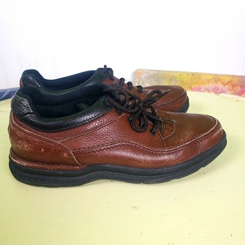 Men's Rockport Prowalking Prowalker Brown Leather Walking Shoes Size 9M