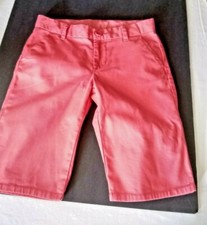 GAP KIDS GIRL'S ADJ. WAIST CORAL BERMUDA SHORTS SIZE 12 REG.