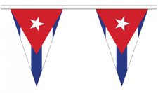 Cuba 5M Triangle Flag Bunting 12 Flags Triangular CUBAN
