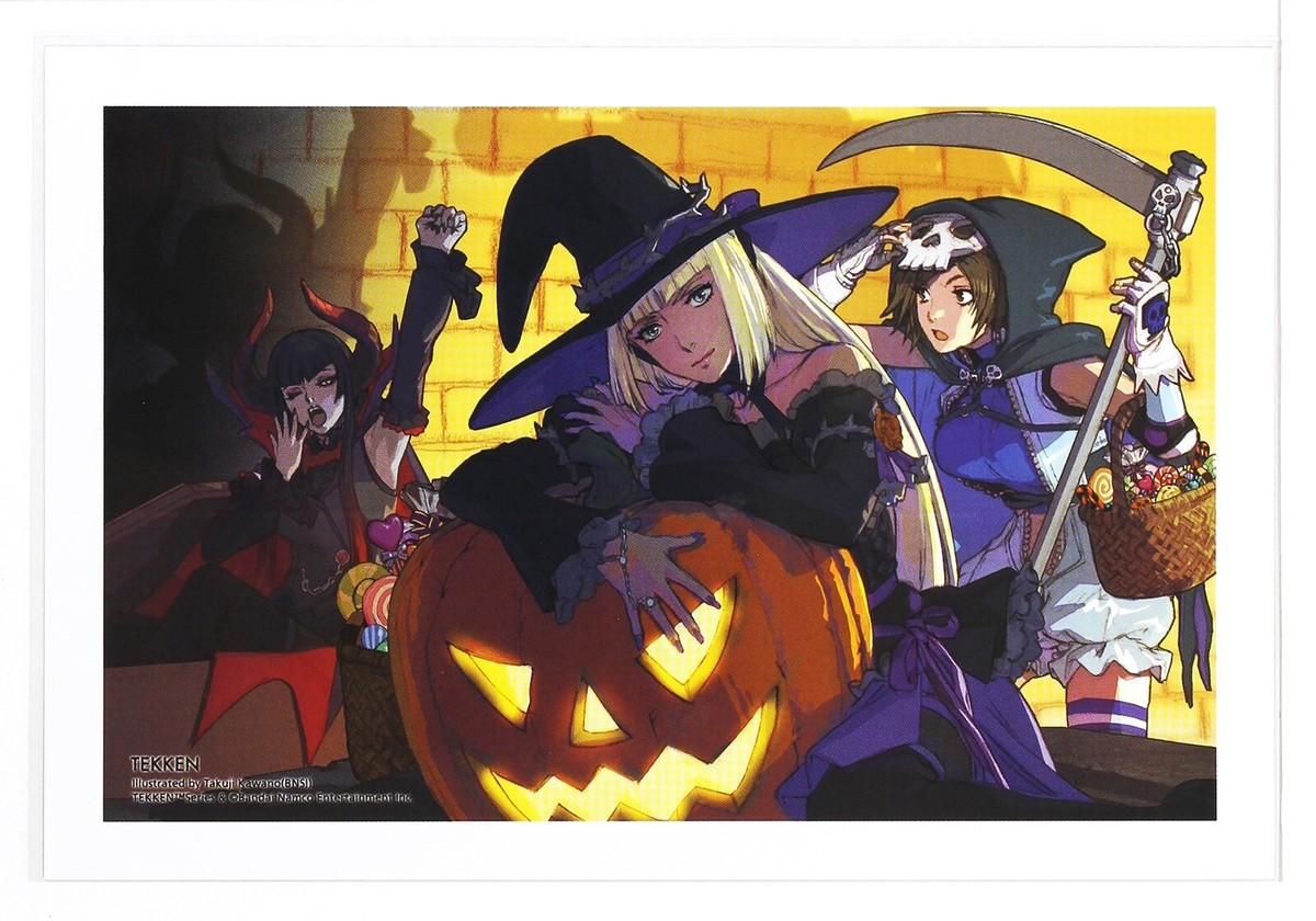 Asobi Store Postcard Game Tekken Halloween ver Bandai Namco | eBay