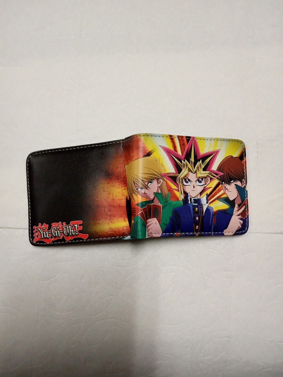 yugioh card wallet Yu-Gi-Oh anime cartoon bifold PU wallet with ID slot, card slots and coin  pocket