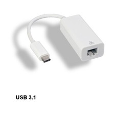 Kentek USB 3.1 Type C to Ethernet Adapter Cord RJ45 Network Gigabit 5 Gbps PC