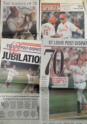 Mark McGwire 70 HR Coverage St. Louis Post-Dispatch: 8/30/98-10/1/99
