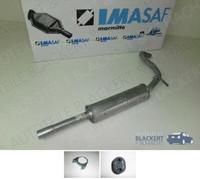 Imasaf Auspuff Mitteltopf+Anbauteile für Vw/Seat Lupo+Arosa 1.0 + 1.4 1997-2005