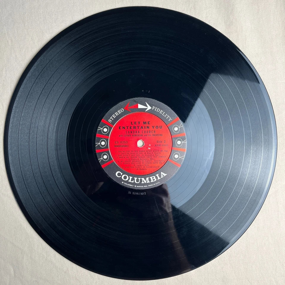 SANDRA CHURCH Let Me Entertain You 1960 Vinyl LP Columbia CS 8253 - VG+ Foto 4 de 4