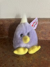 Vintage Swibco Puffkins Limited Plush Chickity Purple Chick Stuffed Animal Toy