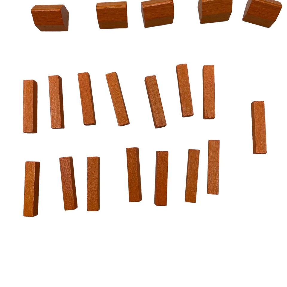 Piezas de repuesto de madera Settlers of Catan Orange Road City Settlement Foto 3 de 4