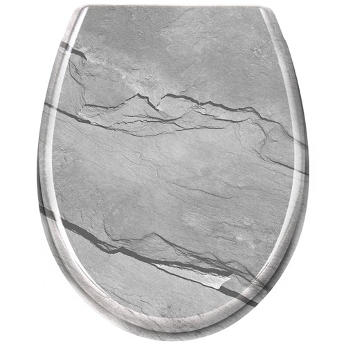 WC Sitz Marble Toilettendeckel Toilettensitz Klodeckel Deckel Komfort Hotel MDF - Bild 9 von 12