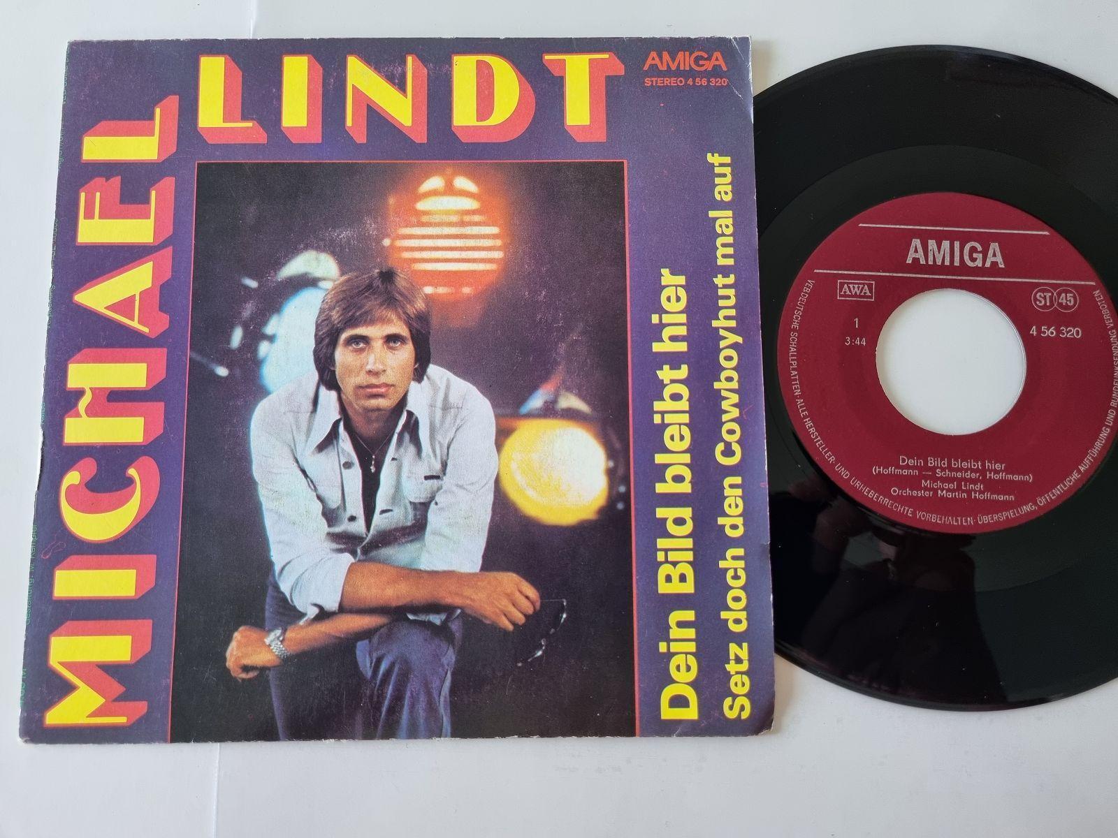 7"" Single Michael Lindt - Dein Bild bleibt hier Vinyl Amiga