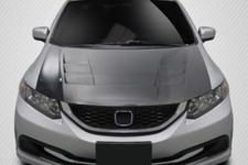 For 2012-2015 Civic 4dr Carbon Creations Ts-1 Hood - 1 Piece