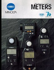   JAPANESE  MINOLTA LIGHT METERS CATALOG/BROCHURE ORIGINAL PRINT/not copies 