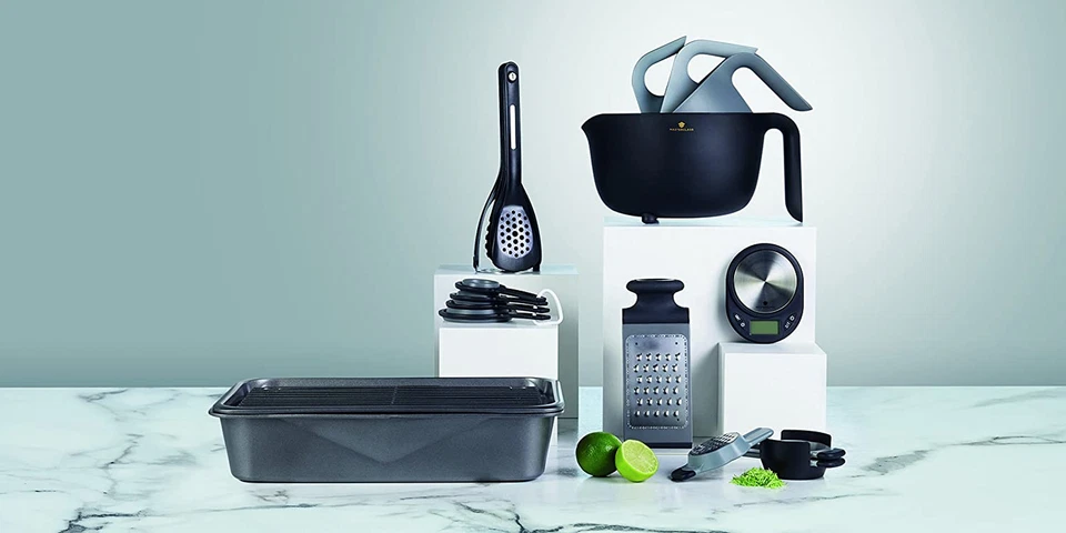 Kitchencraft Masterclass Smart Space Set Di Utensili Da Cucina Magnetici Impilab - Immagine 2 di 4