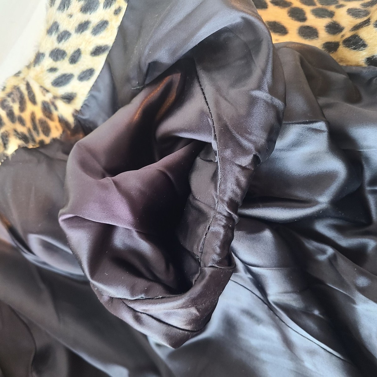 AMAZING Vintage Women's Faux Ocelot Fur Coat SAFARI by