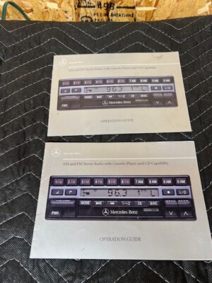 1990 Mercedes Becker AM FM Stereo Radio Cassette Player Manual W124 W126
