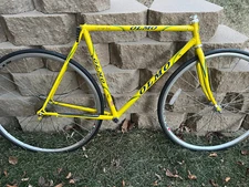 54 cm Olmo road racing lugged frame set, vuelta wheels, columbus tubing